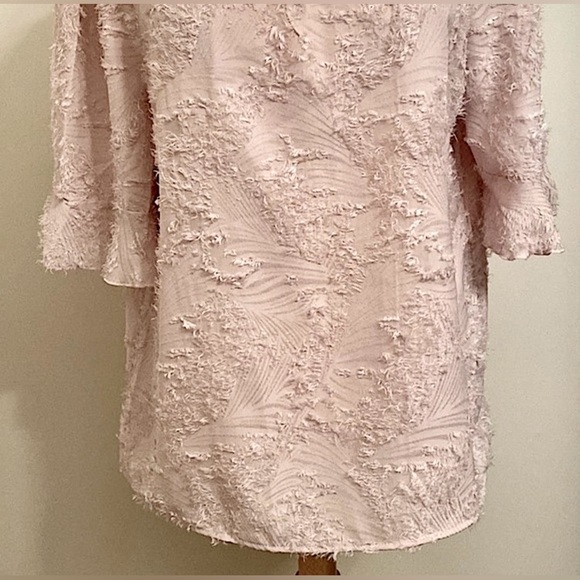 Ranlege Blush Pink Eyelash Design SZ 12 Boho Chic Cottagecore Romantic Top - Picture 3 of 9